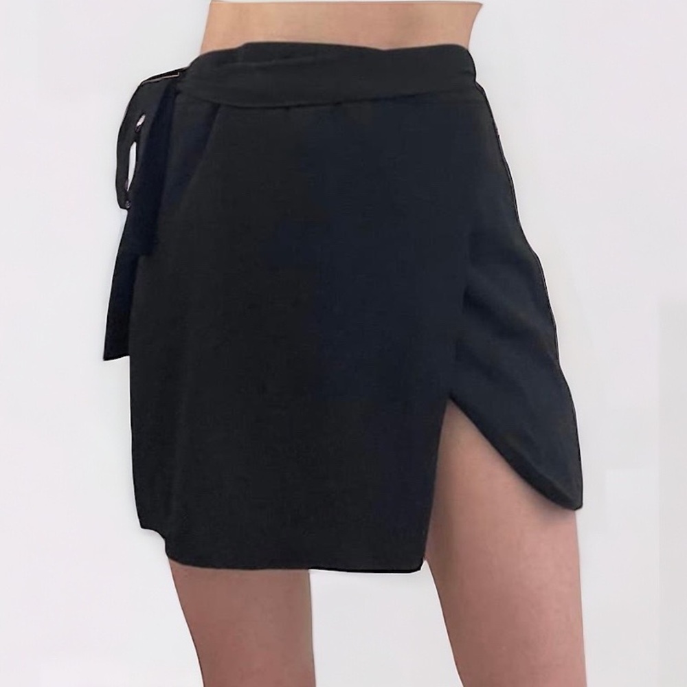 NWT Naked Zebra Black Run Away Mini Skirt